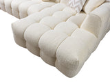 front view of Lili Ivory Boucle RAF sectional