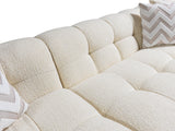 Ivy Ivory Boucle LAF 110" Sectional view 11