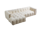Ivy Ivory Boucle LAF 110" Sectional view 15