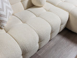decorated living space showing Lili Ivory Boucle RAF sectional