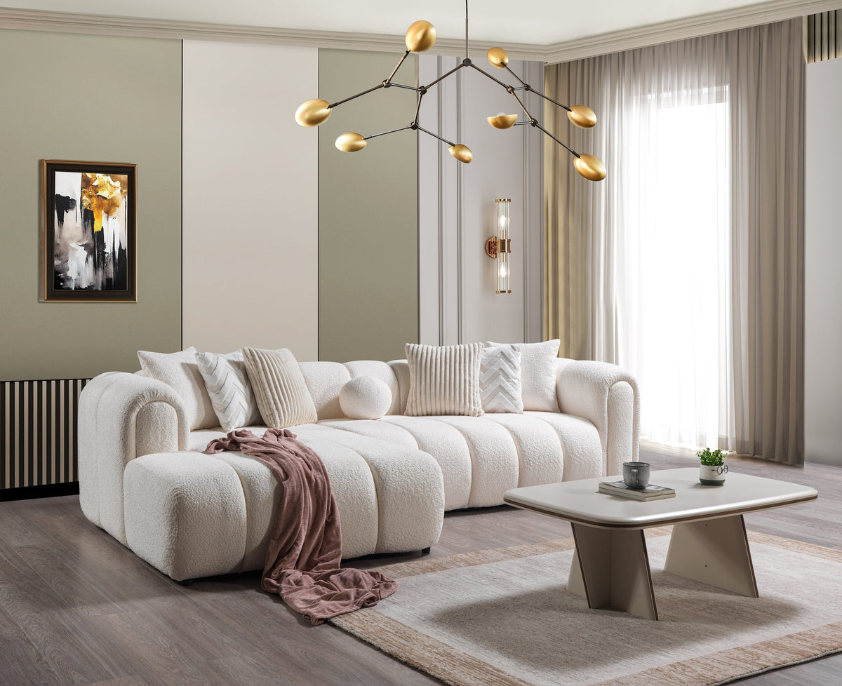 Lis Ivory Boucle LAF 115" Sectional view 4
