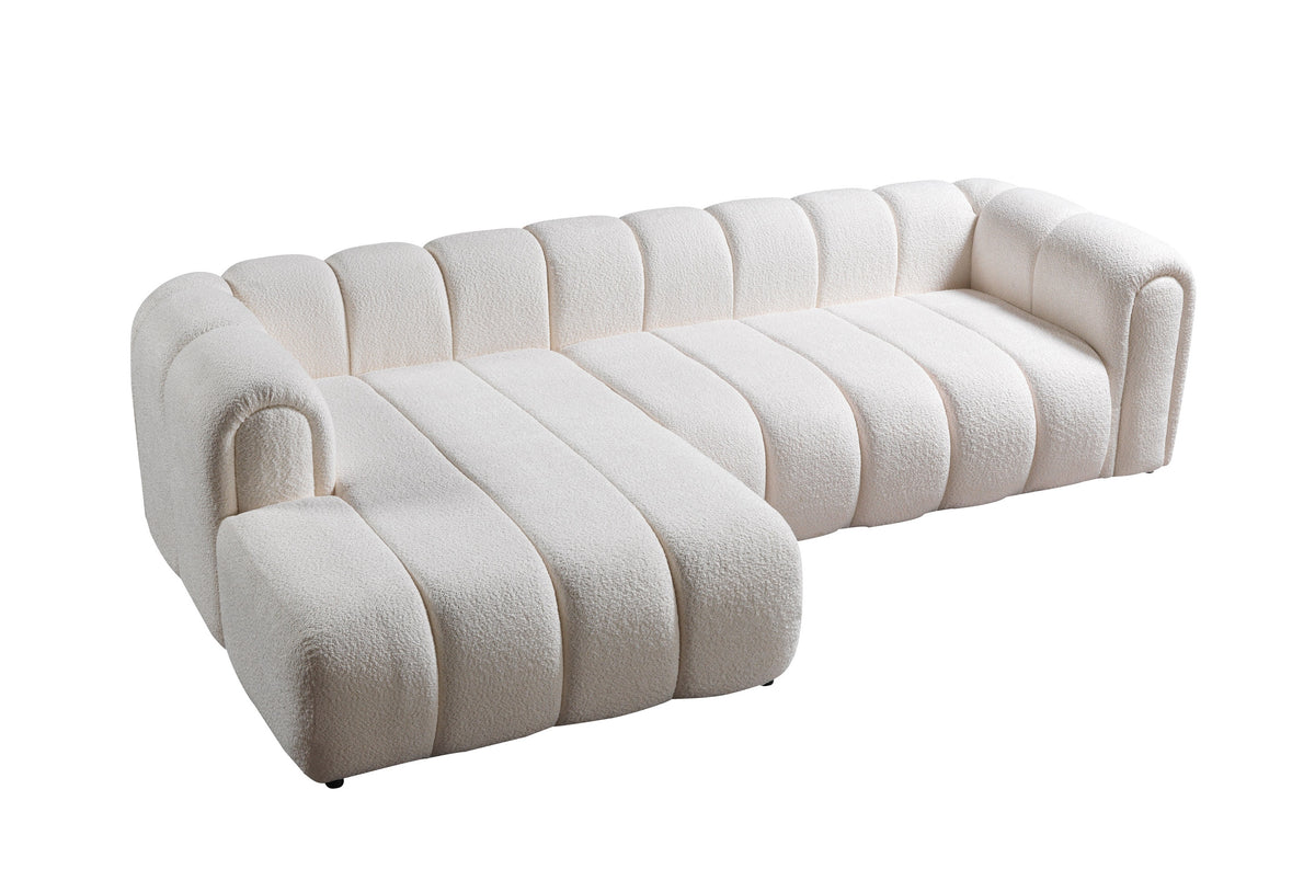 Lis Ivory Boucle LAF 115" Sectional view 14