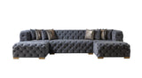 Room setting with Seva sectional and decor