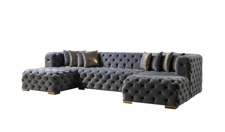 Main frontal view of sectional sofa