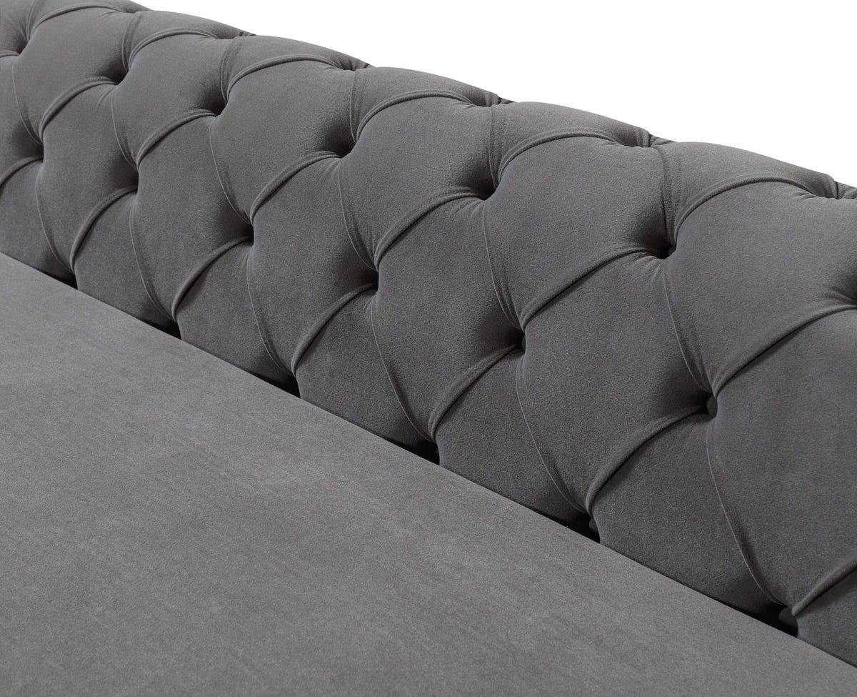 Detail of sectional armrest and texture