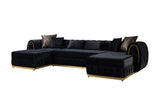 Main view of sectional sofa with chaise lounge