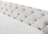 close detail of chaise lounge section