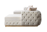 detail of sectional back cushions
