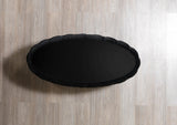 Jenny black velvet sofa and loveseat set front view
