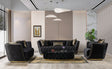 Jenny black velvet sofa main view