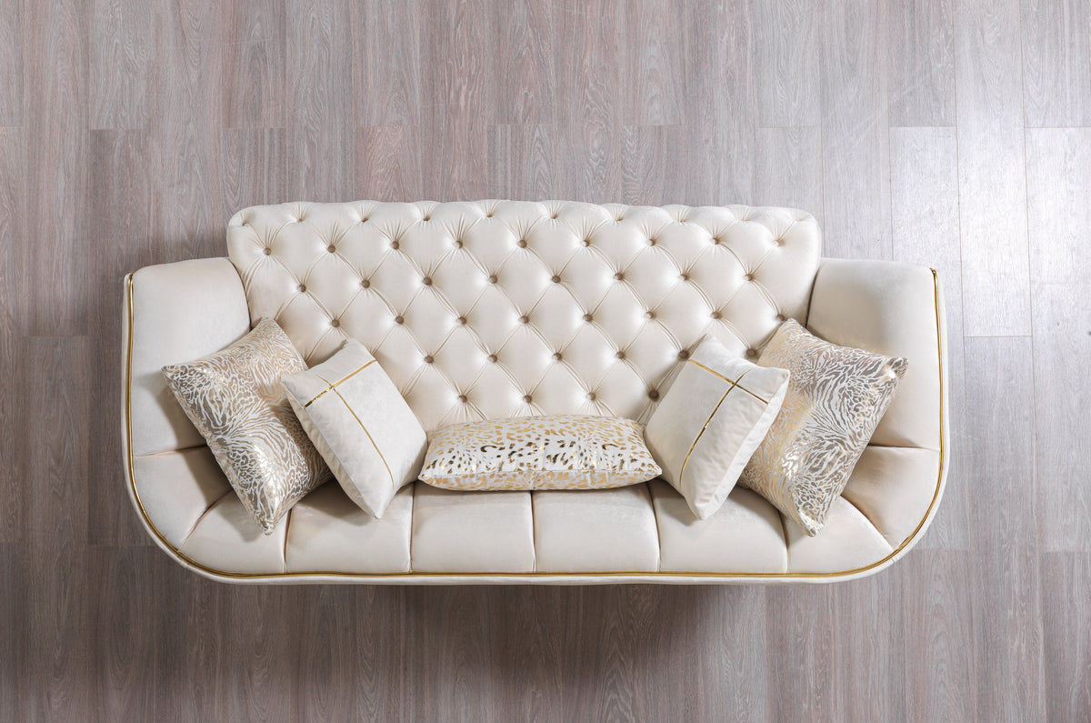 detailed image of loveseat arm