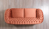Close-up of sofa leg assembly