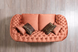 Side profile showing loveseat legs