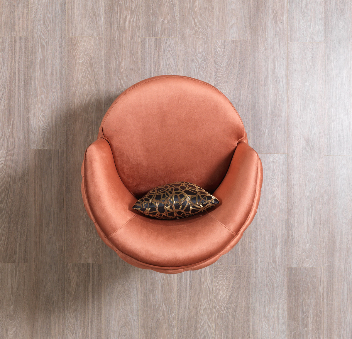 Scarlett Orange Velvet Sofa 95" and Loveseat 82" front view