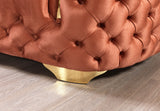 Side angle highlighting sofa length