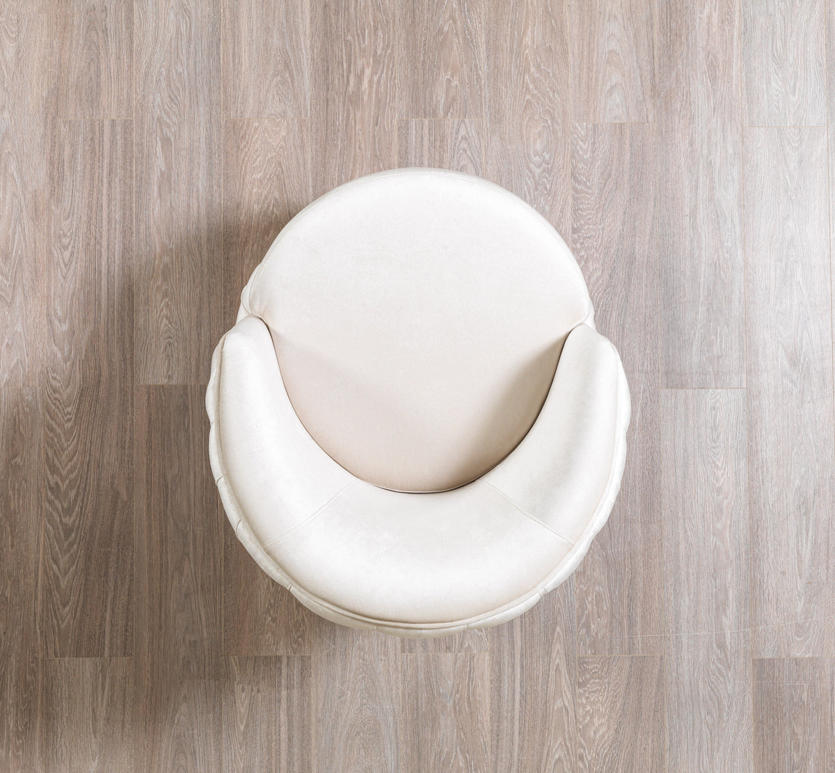 Scarlett Ivory Velvet Chair in living room setting