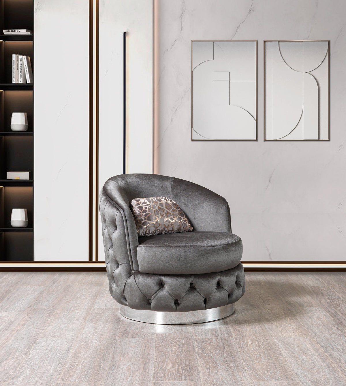 profile view of loveseat legs