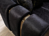 Ella Black Velvet Sofa & Loveseat