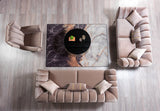 side view of Bianka Coffee Velvet Sofa & Loveseat furniture