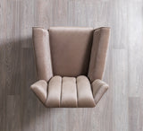 detail view of Bianka Coffee Velvet Sofa & Loveseat furniture