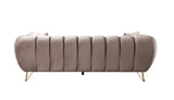 main view of Bianka Coffee Velvet Sofa & Loveseat furniture