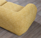 Main view showing sectional sofa curves and texture