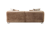 Ameena Coffee Boucle Sofa 93" & Loveseat 71"