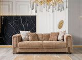 Ameena Coffee Boucle Sofa 93" & Loveseat 71"