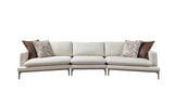 Side detailed shot of Alexis sectional sofa fabric