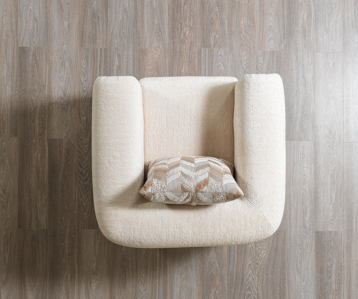 Ameena Ivory Boucle Chair