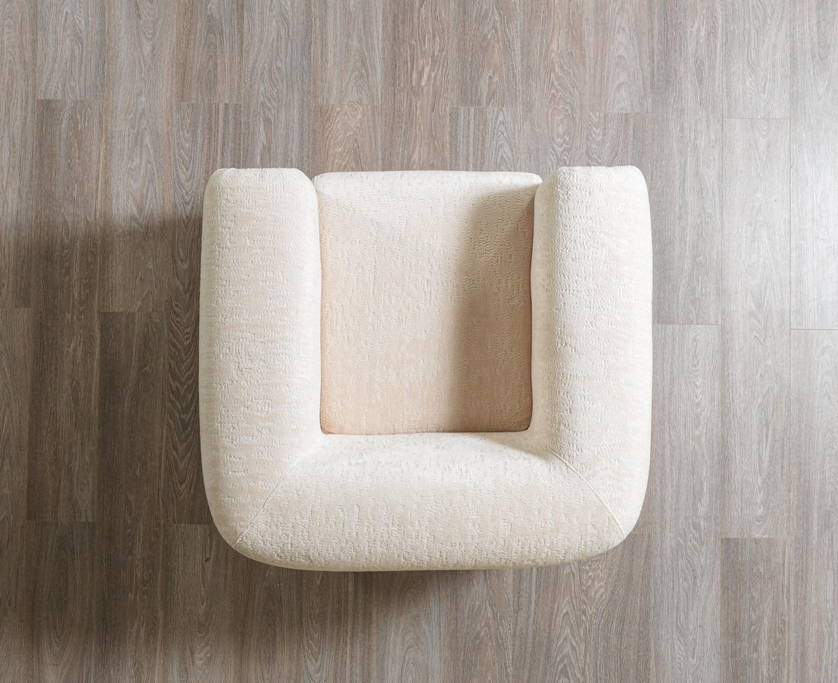 Ameena Ivory Boucle Chair