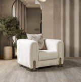 Ameena Ivory Boucle Chair