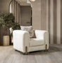 Ameena Ivory Bouclé Chair front view