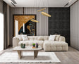 Lili Sand Boucle RAF sectional sofa main view