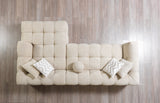 Lili Sand Boucle RAF sectional sofa main view