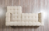 Lili Sand Boucle RAF sectional sofa side view