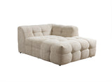 Lili Sand Boucle RAF sectional sofa detail view