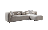 main view of Hanna Sand Boucle RAF 110" Sectional sectional sofa