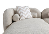 fabric texture detail of Hanna Sand Bouclé sectional