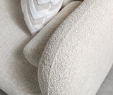 main view of Hanna Sand Bouclé LAF 110" sectional sofa