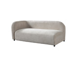 room view of Hanna Sand Boucle RAF 110" Sectional sectional sofa