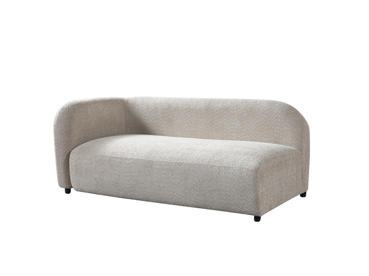 room view of Hanna Sand Boucle RAF 110" Sectional sectional sofa