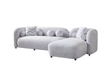 Room context with sectional and decor