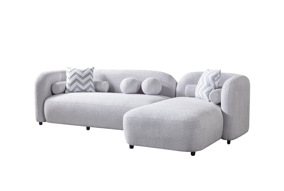 Room context with sectional and decor