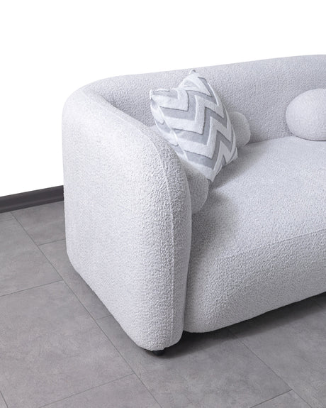 Close-up detail of fabric and cushioning