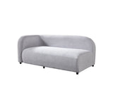 Side aspect highlighting sofa design