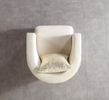 Belly Ivory Velvet Chair