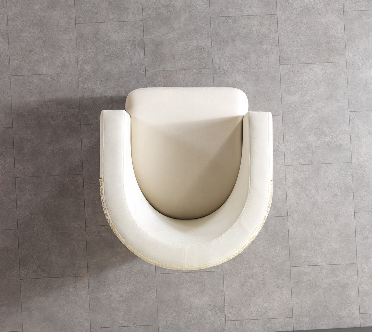 Belly Ivory Velvet Chair