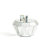 Amy Mirrored Diamond Coffee Table side view