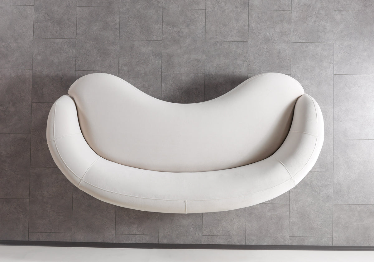 Emily Ivory Velvet Sofa 91" & Loveseat 81"